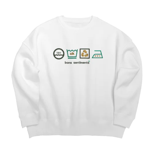 洗ってください Big Crew Neck Sweatshirt