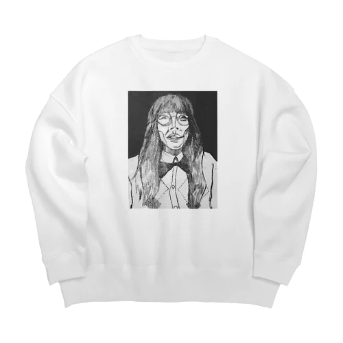 版画な友人 Big Crew Neck Sweatshirt