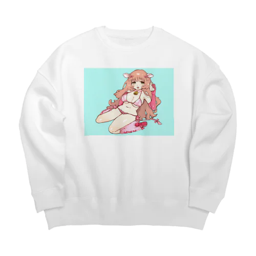 牛女 Big Crew Neck Sweatshirt