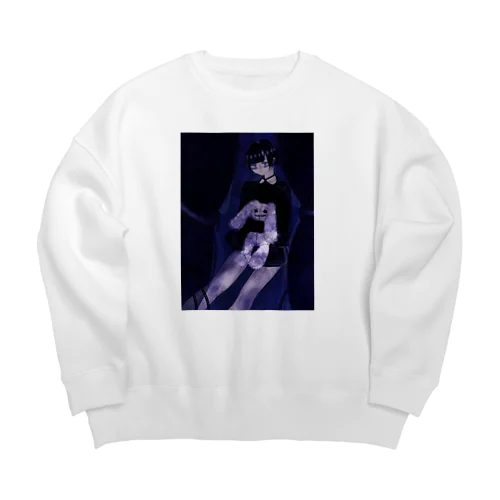 ひとりにしないで   Big Crew Neck Sweatshirt