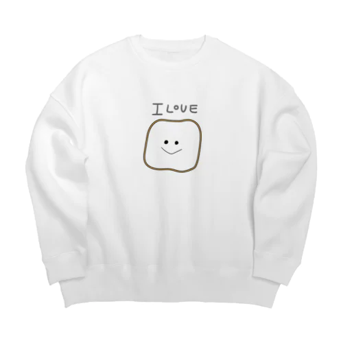 あいらぶ食パン Big Crew Neck Sweatshirt