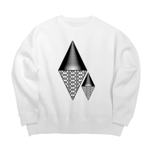 吉原柄　α Big Crew Neck Sweatshirt