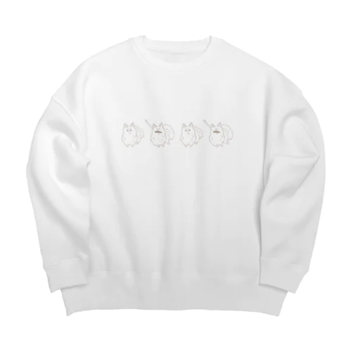 ぽめぽめくん Big Crew Neck Sweatshirt