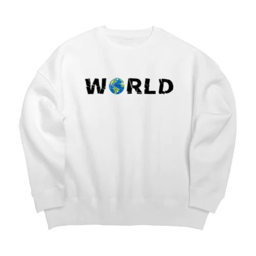 WORLD(英字＋１シリーズ) Big Crew Neck Sweatshirt