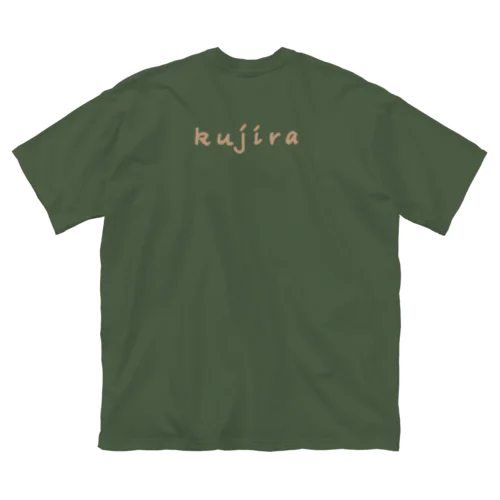 kujiracamp 茶文字 ビッグシルエットTシャツ