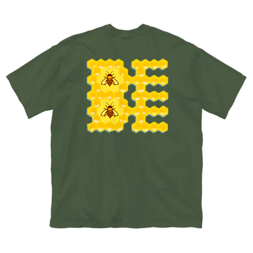 ハニカム構造(BEE） ビッグシルエットTシャツ