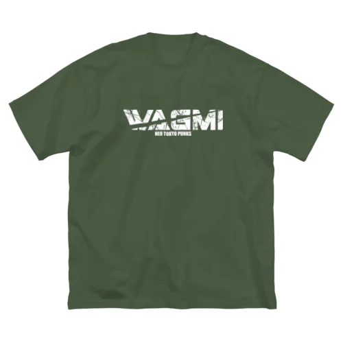 WAGMI Item Bigrogo-white ビッグシルエットTシャツ