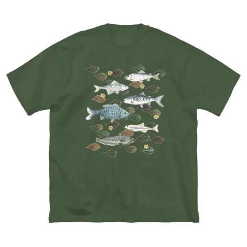 川魚のカモフラ風 Big T-Shirt