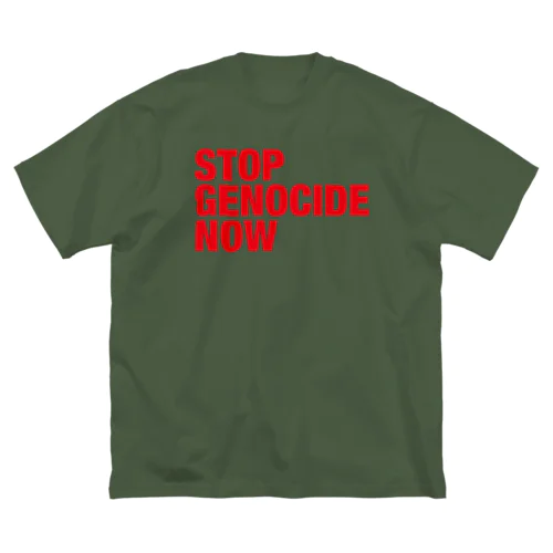 STOP GENOCIDE NOW ビッグシルエットTシャツ