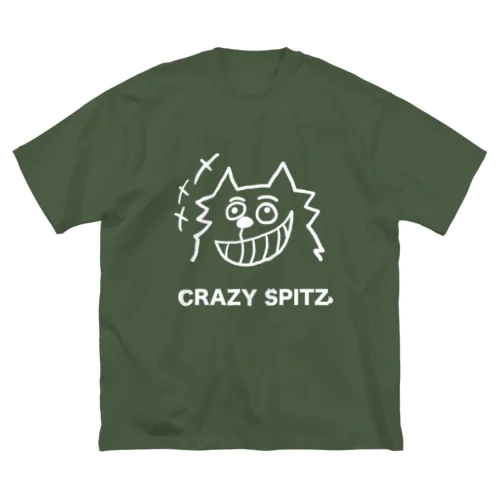 CRAZY SPITZ「HA HA HA」ver.white ビッグシルエットTシャツ