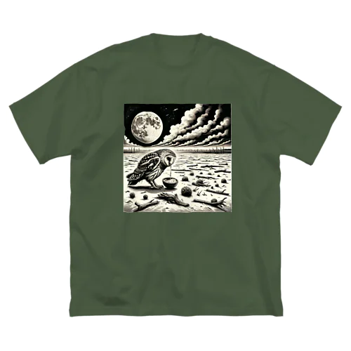 Silent Flight: The Impact of Climate Change on Owl Food Scarcity ビッグシルエットTシャツ