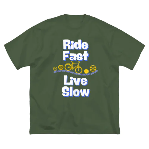 Ride Fast Live Slow ビッグシルエットTシャツ