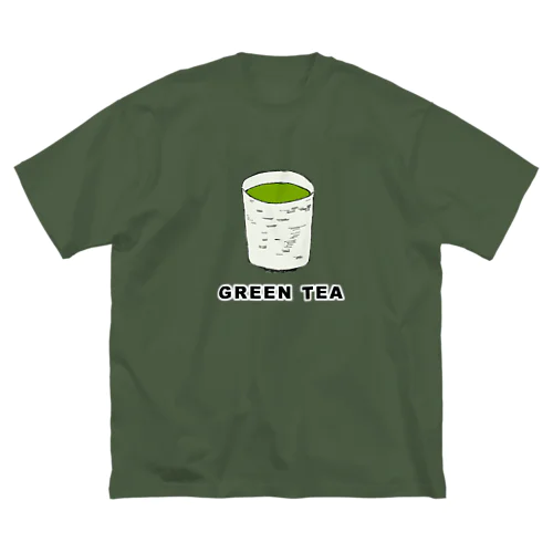 ジャパニーズスピリッツデザイン「緑茶」 ビッグシルエットTシャツ