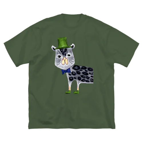 クロヒョウさん ビッグシルエットTシャツ