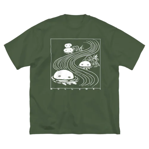 くらげの川流れ ビッグシルエットTシャツ