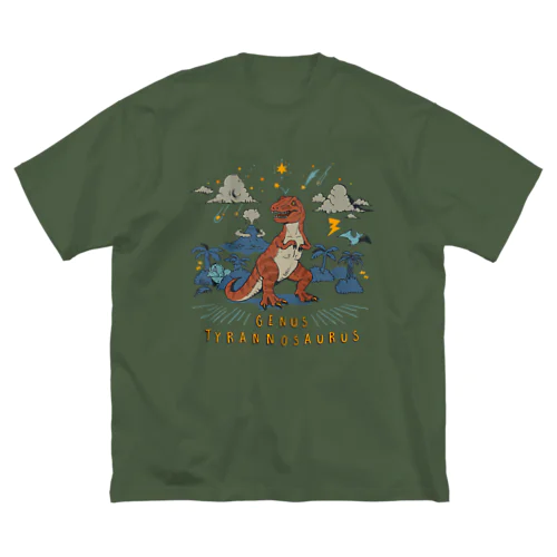 （濃い生地色用）ティラノサウルス Big T-Shirt