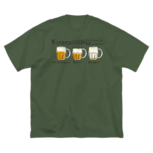 Three Different Pouring Methods ビッグシルエットTシャツ