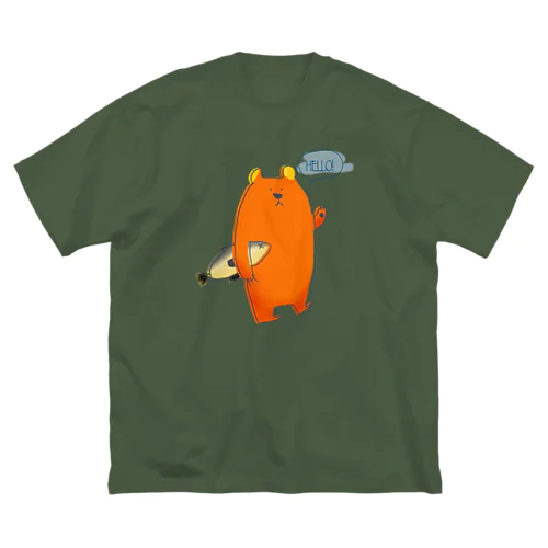 サケクマ君 ビッグシルエットTシャツ