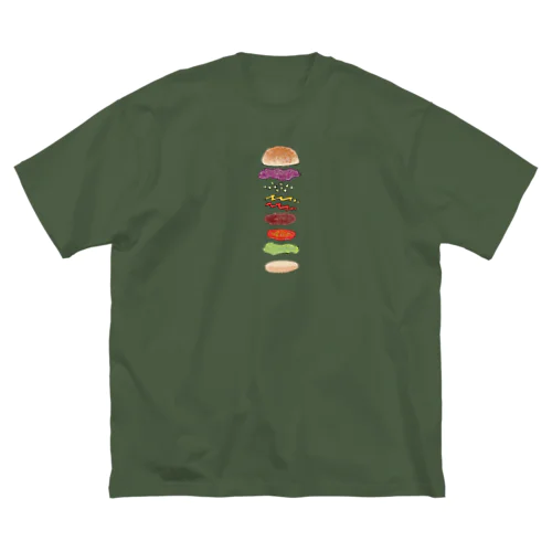 ハンバーガー ビッグシルエットTシャツ