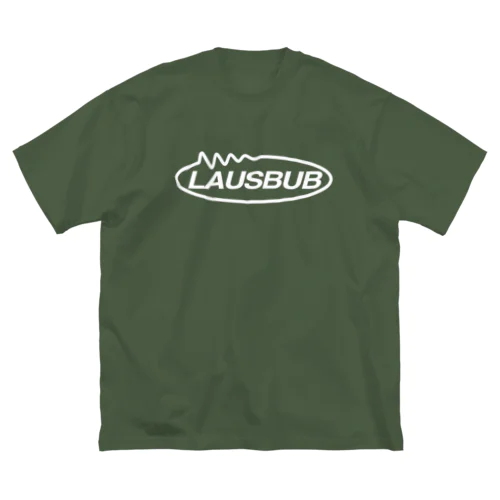 LAUSBUB LOGO② WHITE Big T-Shirt