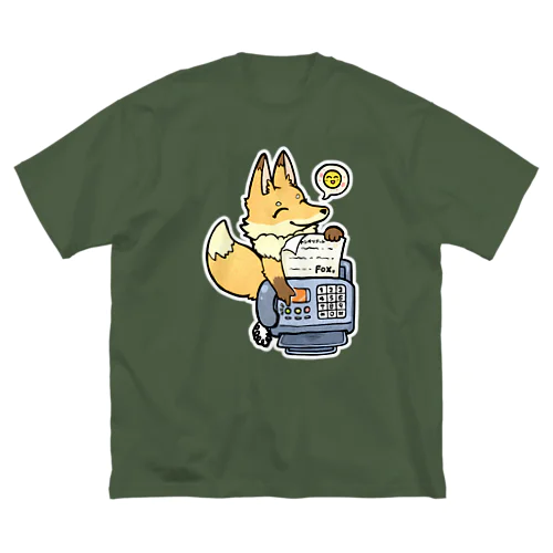 えがおでFAX送るFOX ビッグシルエットTシャツ