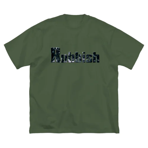 Rubbish ロゴ ビッグシルエットTシャツ