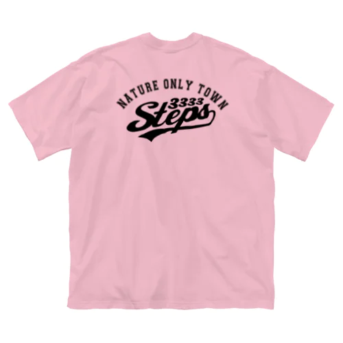 3333STEPS(バックプリント・BK） Big T-Shirt