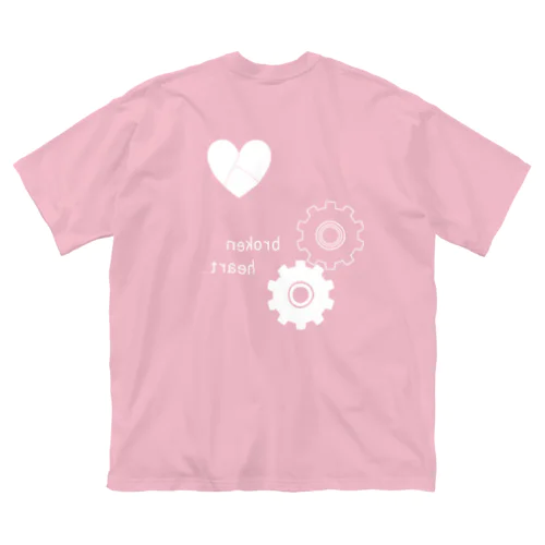 ロボモンスターの涙。broken heart ビッグシルエットTシャツ