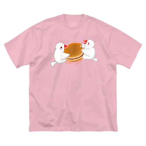 どら焼きと文鳥ず ビッグシルエットTシャツ