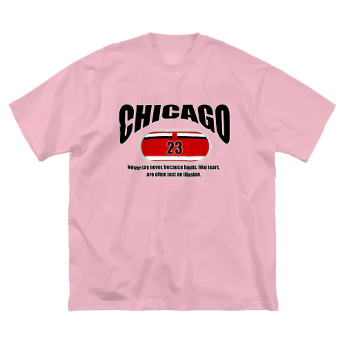 Chicago～カレッジロゴ風～ ビッグシルエットTシャツ