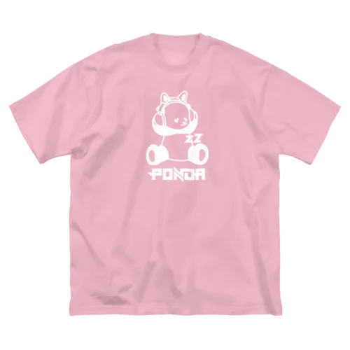 ポンダ 白線 ビッグシルエットTシャツ