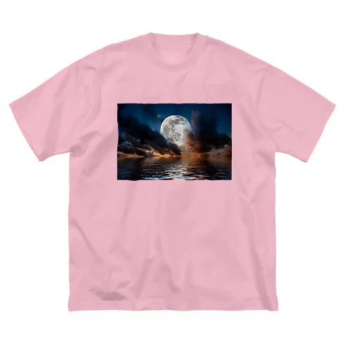 the moon no.2 루즈핏 티셔츠