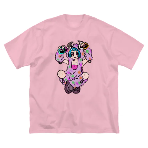 ○ュアアルコール（ク○イナー） ビッグシルエットTシャツ