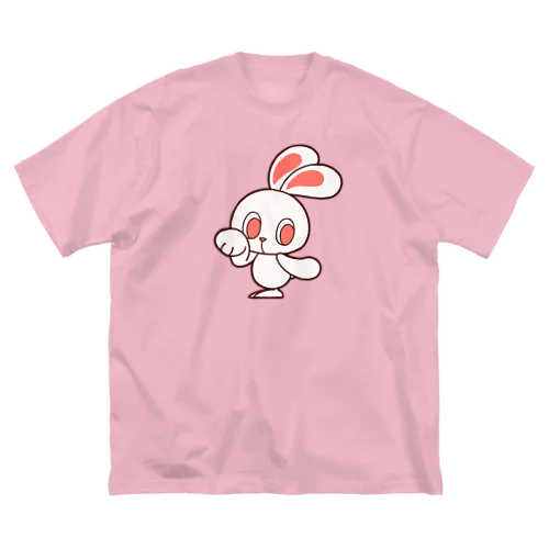 ぽっぷらうさぎ ビッグシルエットTシャツ