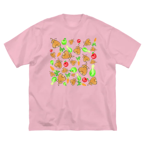 野菜と果物とうさぎさん Big T-Shirt