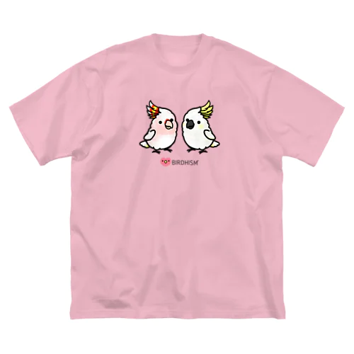 仲良しクルマサカオウム&キバタン Chubby Bird ビッグシルエットTシャツ