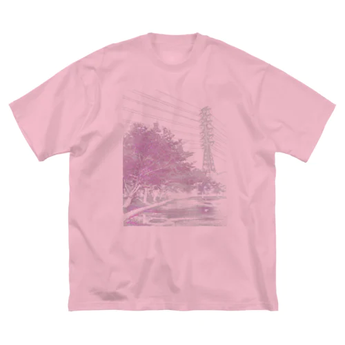 EB-TS002-P " rose cerise" ビッグシルエットTシャツ