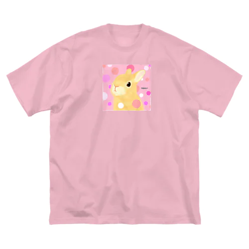 キュートな水玉うさぎちゃん Big T-Shirt