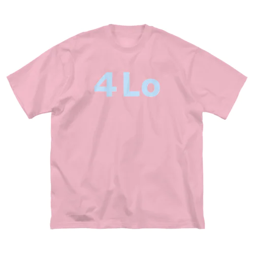 ４Lo（文字：ライトブルー） ビッグシルエットTシャツ