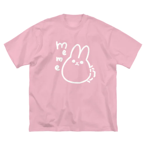 うさぎのmeme ビッグシルエットTシャツ