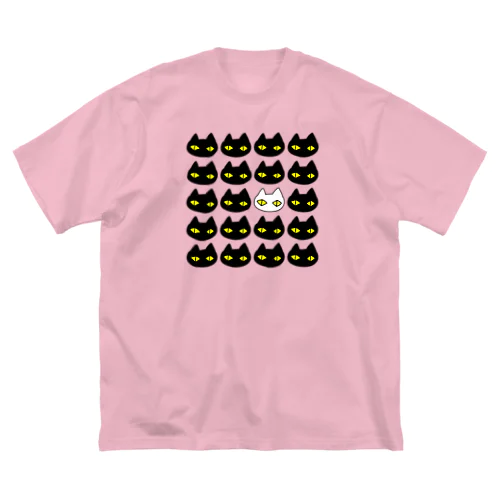 黒猫ボディーガード 001 ビッグシルエットTシャツ