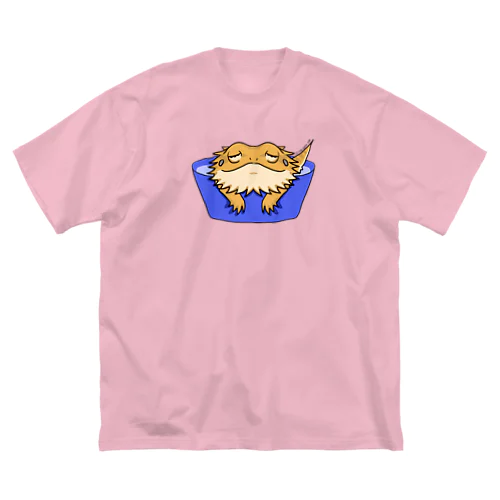 フトアゴちゃんいい湯だな ビッグシルエットTシャツ