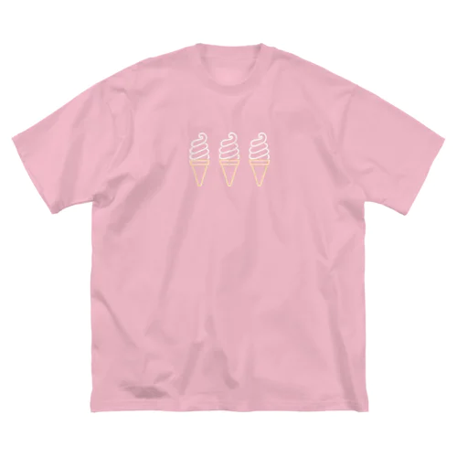 ソフトクリーム（color 3） ビッグシルエットTシャツ