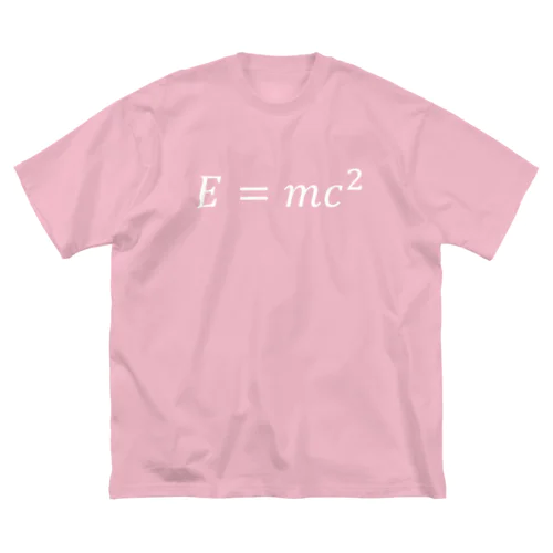 シンプルデザインE=mc^2 ビッグシルエットTシャツ