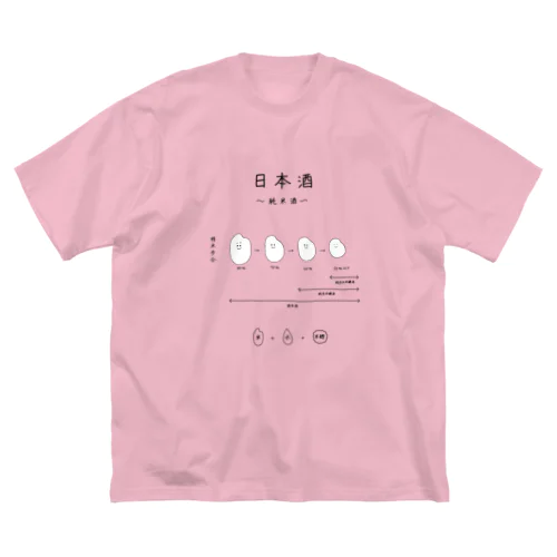 日本酒〜純米酒ver〜 ビッグシルエットTシャツ