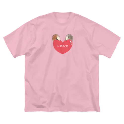 LOVEハリネズミ ビッグシルエットTシャツ