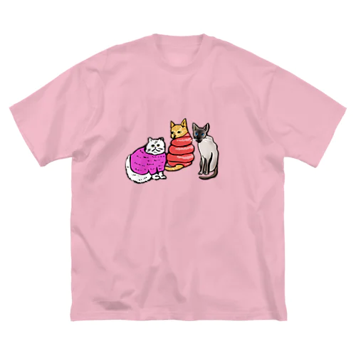 シャム寒 ビッグシルエットTシャツ