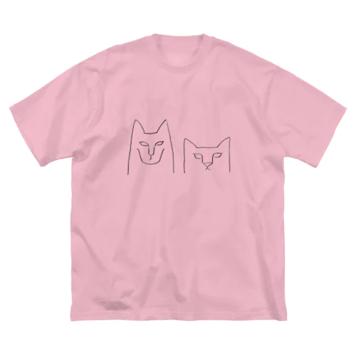 シュールねこ ビッグシルエットTシャツ