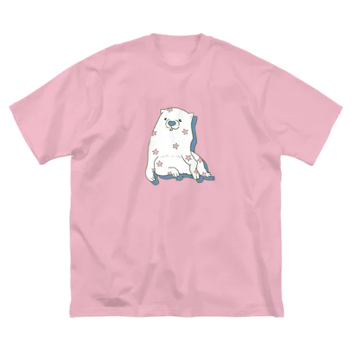 あの犬/パチパチ スカイグレー ビッグシルエットTシャツ