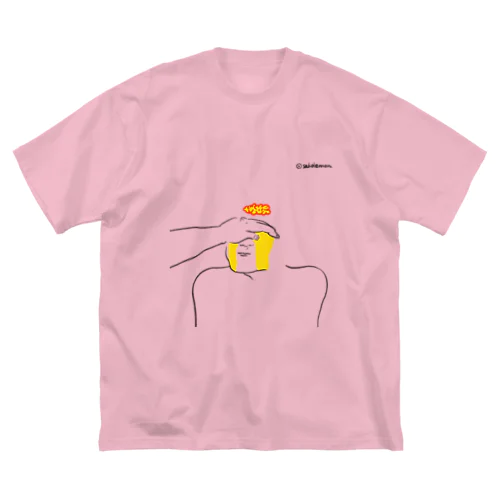 泣く人　あやす人 ビッグシルエットTシャツ